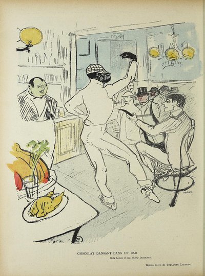 Chocolat Dancing in a Bar by Henri de Toulouse Lautrec